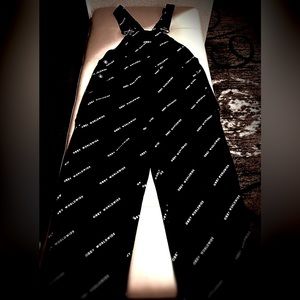 Obey Denim Overalls "Fulton" Black/White